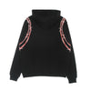 PHOBIA Felpa Leggera Cappuccio Uomo Barbed Wire Print Hoodie Black/red da uomo