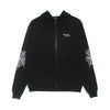 PHOBIA Felpa Leggera Cappuccio Zip Uomo Cobweb Print Open Hoodie Black/white da uomo