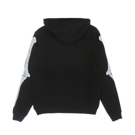 PHOBIA Felpa Leggera Cappuccio Uomo Skeleton Print Hoodie Black/white da uomo