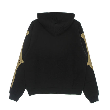 PHOBIA Felpa Leggera Cappuccio Uomo Skeleton Print Hoodie Black/red da uomo