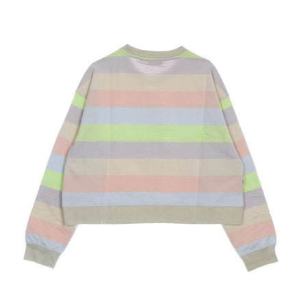 OBEY Felpa Leggera Girocollo Corta Donna Chelsea Crew Specialty Fleece Clay Multi da donna