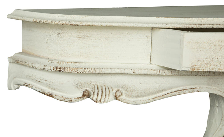 Biscottini Biscottini Mensola Muro Legno Bianco Anticato 50x24x40 Artigianale Made Italy