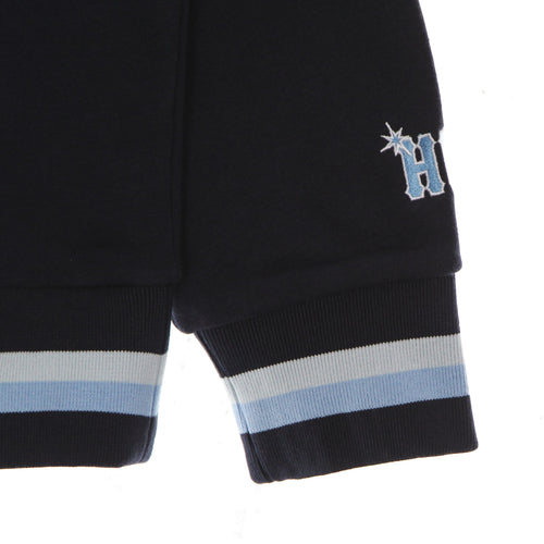 HUF Felpa Cappuccio Uomo Sideline P/o Hoodie Indigo da uomo