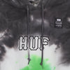 HUF Felpa Cappuccio Uomo High Dye P/o Tiedye Hoodie Huf Green da uomo