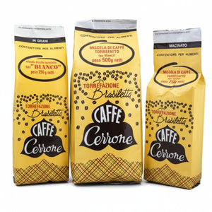 250gr Caffè macinato Miscela Crema Bar 100% Robusta caffè macinato per moka Bar Caffè Cerrone sacchetto 250gr