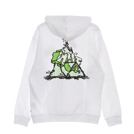 HUF Felpa Cappuccio Uomo Quake Tt P/o Hoodie White da uomo