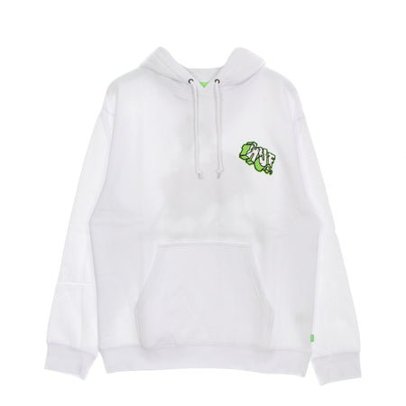 HUF Felpa Cappuccio Uomo Quake Tt P/o Hoodie White da uomo