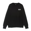 HUF Felpa Girocollo Uomo Essentials Classic H Crew Black da uomo