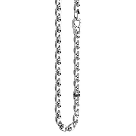 Zancan - Collana solo maglia in argento.