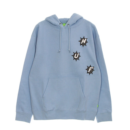 HUF Felpa Cappuccio Uomo Infinity Jemel P/o Hoodie Light Blue da uomo