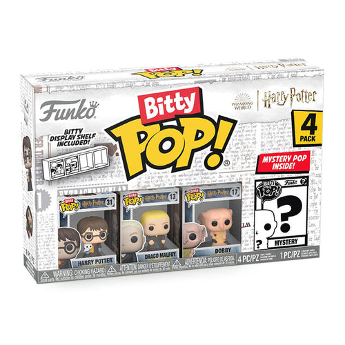 FUNKO POP BITTY POP HARRY IN ROBE WITH SCARF 4-PK (71315) - HARRY POTTER