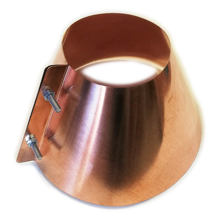 Collare conico da 100mm scossalina in rame spessore 6 decimi