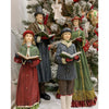 Statuette Famiglia Cantori con colori natalizi in poli-resina h 40 cm Storia Dino Bianchi 2021