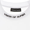 VISION OF SUPER Maglietta Uomo Tongue Print Tee White da uomo