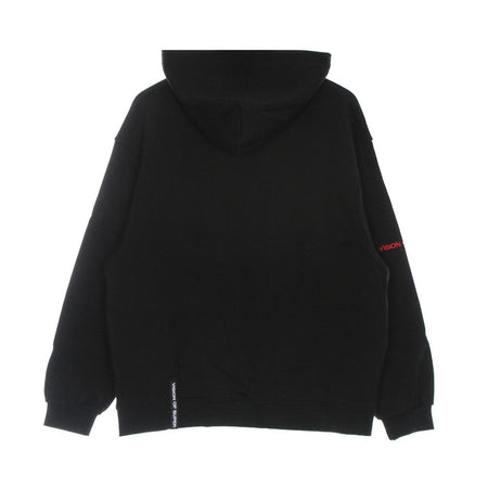 VISION OF SUPER Felpa Leggera Cappuccio Uomo Clowns Print Oversize Hoodie Black da uomo