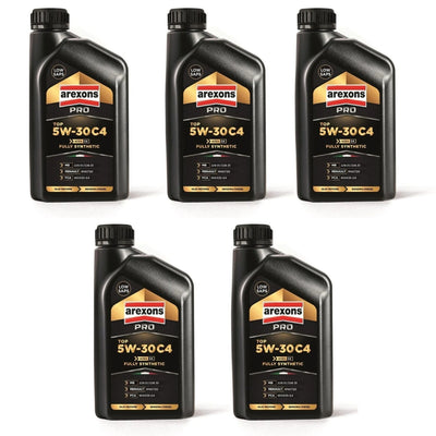 Arexons Olio Auto Pro 5w-30 C4 Benzina/diesel Sintetico Confezione Da 5 Litri
