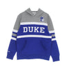 MITCHELL & NESS Felpa Cappuccio Uomo Ncaa Head Coach Hoodie Dukdev Royal/grey da uomo