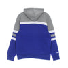MITCHELL & NESS Felpa Cappuccio Uomo Ncaa Head Coach Hoodie Dukdev Royal/grey da uomo