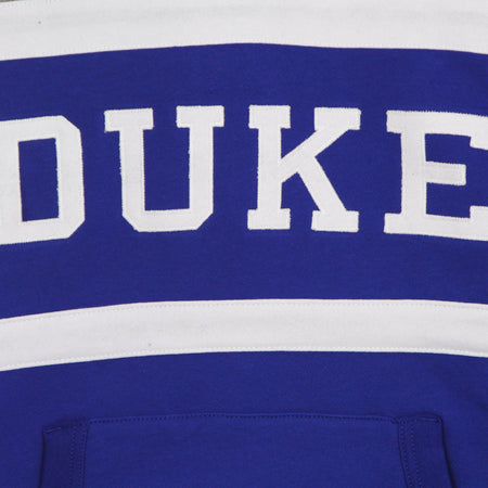 MITCHELL & NESS Felpa Cappuccio Uomo Ncaa Head Coach Hoodie Dukdev Royal/grey da uomo
