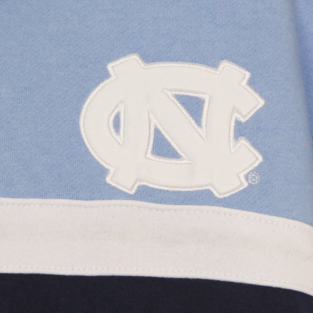 MITCHELL &amp; NESS Felpa Cappuccio Uomo Ncaa Head Coach Hoodie Unchee Navy/light Blue da uomo