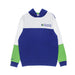 MITCHELL & NESS Felpa Cappuccio Uomo Nba Fusion Fleece 2.0 Hardwood Classics Atlhaw Royal/white da uomo