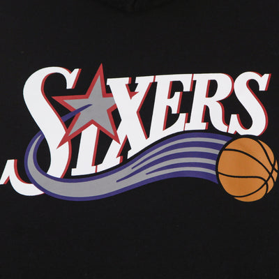 MITCHELL & NESS Felpa Cappuccio Uomo Nba Fusion Fleece 2.0 Hardwood Classics Phi76e Black/white da uomo