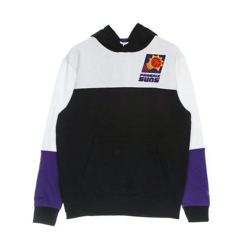MITCHELL & NESS Felpa Cappuccio Uomo Nba Fusion Fleece 2.0 Hardwood Classics Phosun Black/white da uomo