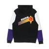 MITCHELL & NESS Felpa Cappuccio Uomo Nba Fusion Fleece 2.0 Hardwood Classics Phosun Black/white da uomo