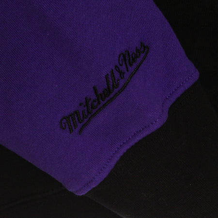 MITCHELL &amp; NESS Felpa Cappuccio Uomo Nba Fusion Fleece 2.0 Hardwood Classics Phosun Black/white da uomo