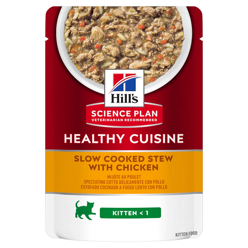 Hill's Healthy Cuisine spezzatino Gatti Kitten pollo e verdure 80 gr