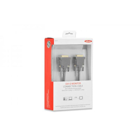 Cavo di connessione DVI-D, DVI(24+1), 2x in ferrite, M/M, 2.0m, DVI-D dual link