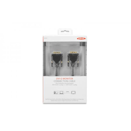 Cavo di connessione DVI-D, DVI(24+1), 2x in ferrite, M/M, 2.0m, DVI-D dual link