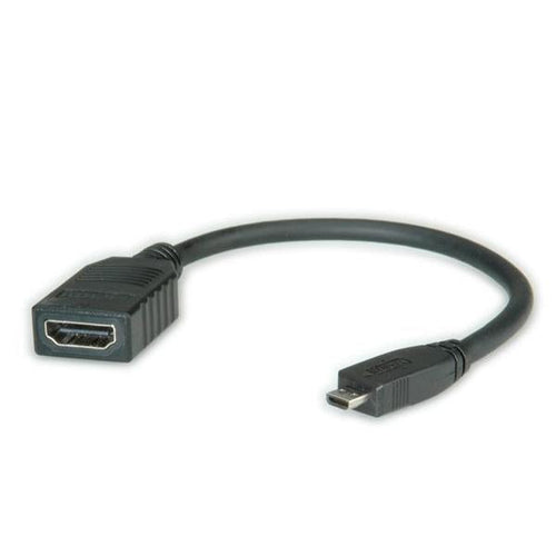 ADATTATORE MICRO HDMI-HDMI 4K M/F 3840x2160 @30Hz CON CAVO 0,15MT