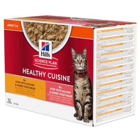 Hill's Healthy Cuisine spezzatino Gatti Adulti Multigusto 12x80 gr