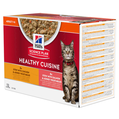 Hill's Healthy Cuisine spezzatino Gatti Adulti Multigusto 12x80 gr