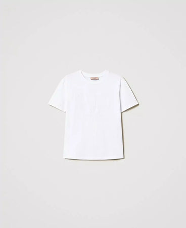 Twinset T-shirt donna con Oval T ricamato 251TP2072