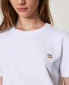 Twinset T-shirt donna con placchetta Oval T strass 251TP2074