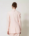 Twinset Giacca donna in misto lino con ricamo 251TP2160