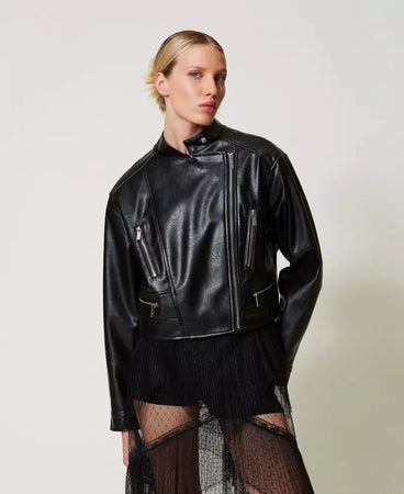 Twinset Giacca biker effetto pelle
capospalla donna mod 251TP2560
