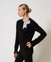 Twinset maglia donna con foulard logato 251TP3210