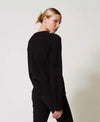 Twinset maglia donna con foulard logato 251TP3210