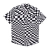 WESC Camicia Manica Corta Uomo Oden Wy Warp Aop Shirt Black da uomo