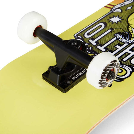 Skateboard GHETTOBLASTER SKULL  RED YEL 8.0"