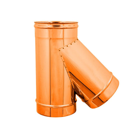 Raccordo da 220mm a Y braga a 135° in rame MF codino M