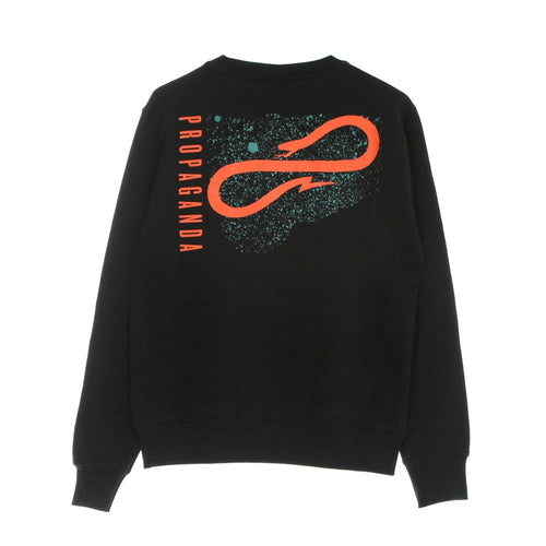 PROPAGANDA Felpa Leggera Girocollo Uomo Dust Crewneck Black da uomo