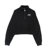 Nike Felpa Leggera Collo Alto Donna Sportswear Air 1/4- Zip Fleece Top Black/black/white da donna