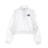 Nike Felpa Leggera Collo Alto Donna Sportswear Air 1/4- Zip Fleece Top White/white/black da donna