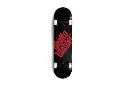 Skateboard GHETTOBLASTER LOGO BLK RED  8.125"