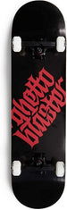 Skateboard GHETTOBLASTER LOGO BLK RED  8.125