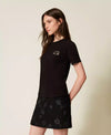 Twinset T-shirt donna regular con ricamo e logo